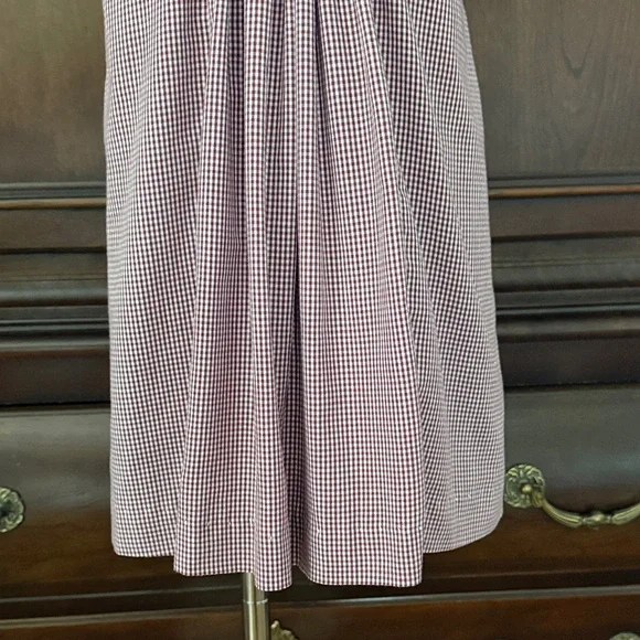 Girls KREWE Red Gingham Embroidered Alabama Game Day Dress Size 18-24M - Picture 6 of 9